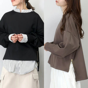 Women’s Slim Fit Pullover Sweater – Elegant Round Neck Knit Top | Commuter Urban Style (Autumn 2025 Collection) - Negative Apparel