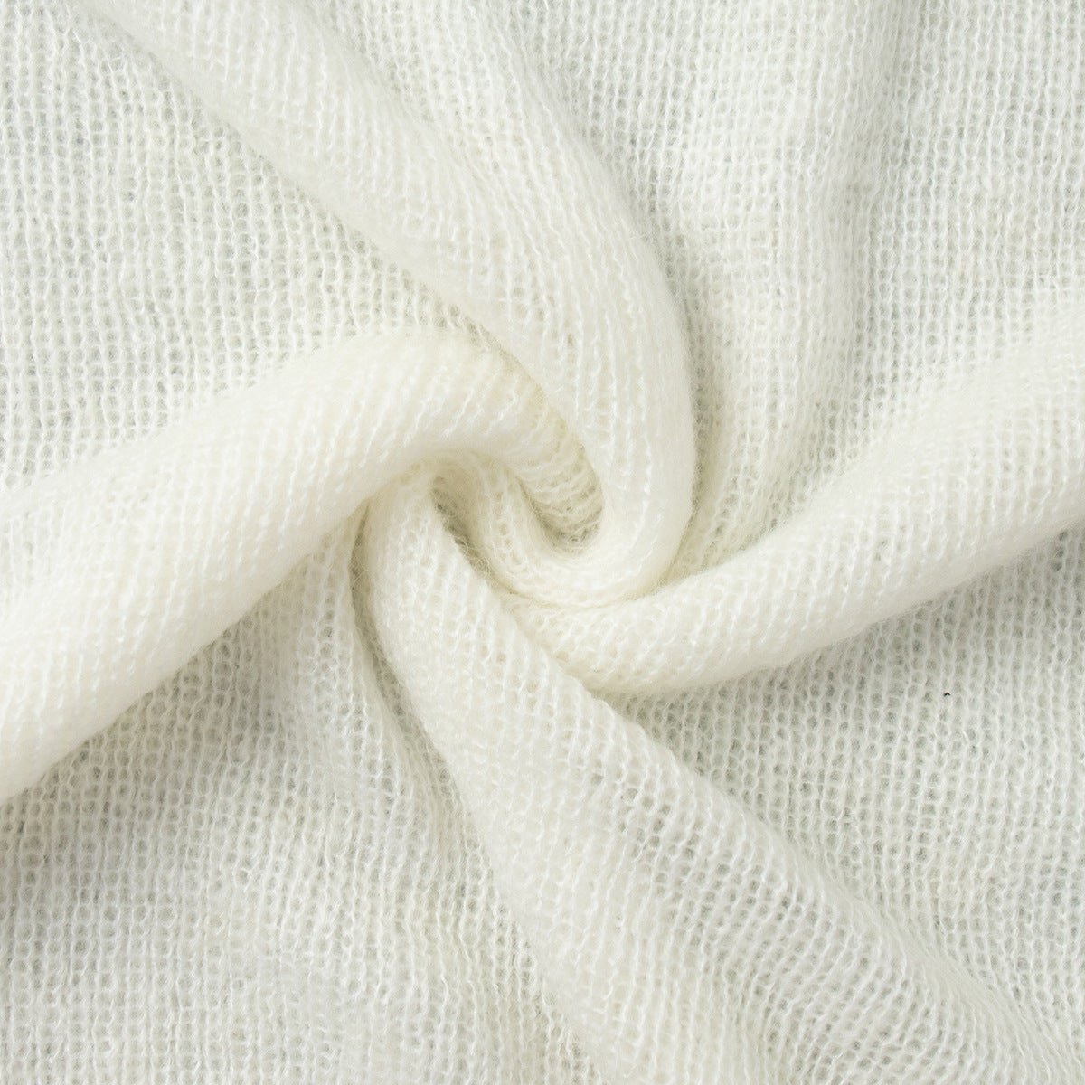 Women’s Solid Color Knit Skirt Set | Acrylic Long Skirt Two - Piece Outfit | Autumn 2025 - Negative Apparel