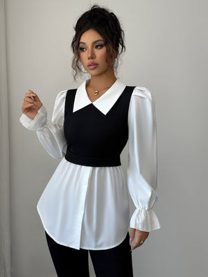 Women’s Solid Color Knitted Polo Shirt | Slim Fit Long Sleeve Cardigan – Winters 2025 - Negative Apparel