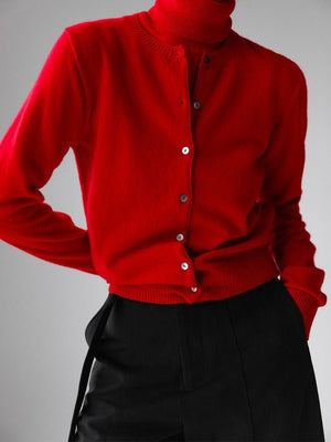 Women’s Solid Color Vest & Cardigan Set | 2 - Piece Knit Outfit | Autumn 2025 - Negative Apparel