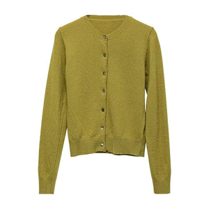 Women’s Solid Color Vest & Cardigan Set | 2 - Piece Knit Outfit | Autumn 2025 - Negative Apparel