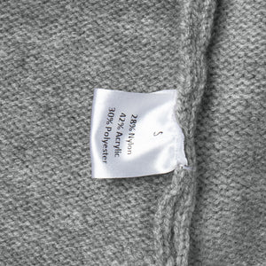 Women’s Solid Grey Acrylic Casual Two - Piece Set | Long Sleeve Top & Pants | Korean Minimalist Loungewear | Summer 2025 - Negative Apparel