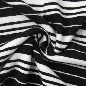 Women’s Striped Lapel Pullover Sweater | Loose Fit Casual Knit Top | Japanese & Korean Contrast Color Knitwear – Summer 2025 Collection - Negative Apparel