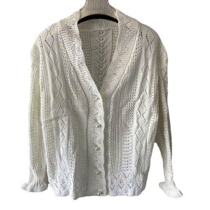 Women’s Striped V - Neck Cardigan – Japanese & Korean Casual Style - Negative Apparel