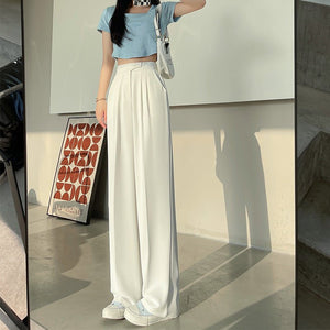 Women's Suit Draped Wide - leg pants pants - Negative Apparel