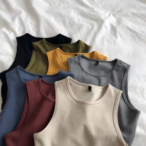 Women's summer cami bm style high waist slim fit short sleeveless bottoming female - Negative Apparel