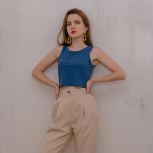 Women's summer cami bm style high waist slim fit short sleeveless bottoming female - Negative Apparel