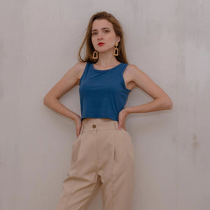 Women's summer cami bm style high waist slim fit short sleeveless bottoming female - Negative Apparel
