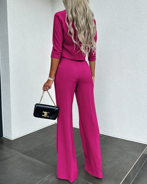 Women's Two - piece Suit Women's Formal Office Wear - Negative Apparel