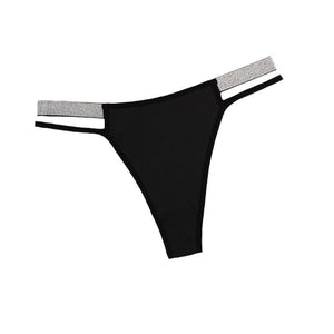 Women's underwear new sexy silver ribbon low waist thread thin underwear - Negative Apparel