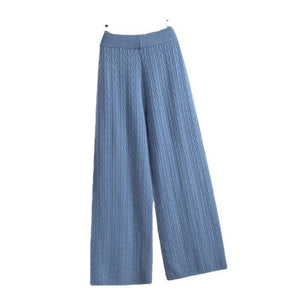 Women’s Wide - Leg High Waist Straight Casual Pants - Negative Apparel