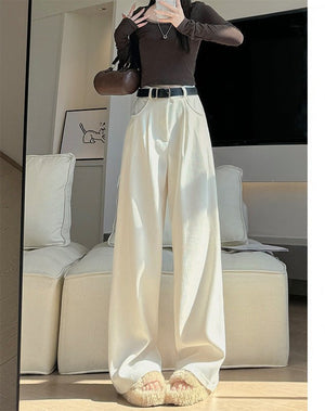 Women's wide - leg pants Drape High Waist Pants for Women - Negative Apparel