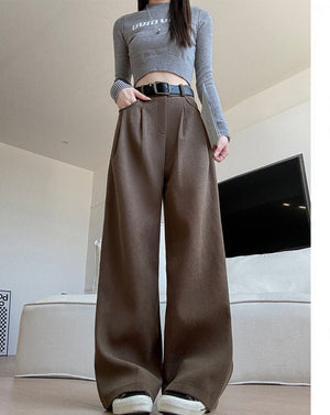 Women's wide - leg pants Drape High Waist Pants for Women - Negative Apparel