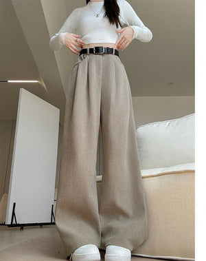 Women's wide - leg pants Drape High Waist Pants for Women - Negative Apparel