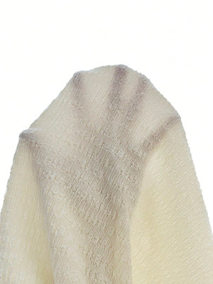 Young And Simple Commuting Style Apricot - Colored Texture Fabric Tight - Fitting Strapless Top With Cinched Waist And Asymmetrical Hem + Low Waist Long Fish Tail Women's 2 - Piece Set - Negative Apparel