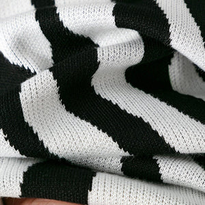 Zebra pattern fashion knitted pullover sweater - Negative Apparel