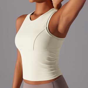 Zenith Ruched Tank | Elegant. Energetic. Elevated. - Negative Apparel