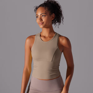 Zenith Ruched Tank | Elegant. Energetic. Elevated. - Negative Apparel