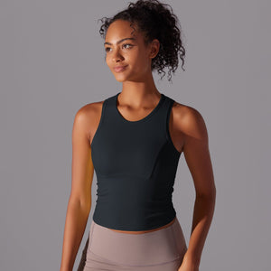 Zenith Ruched Tank | Elegant. Energetic. Elevated. - Negative Apparel