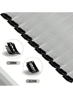 10pcs Multi-Color Highlights 20 Inch Clip In Synthetic Hair Extensions For Party - Negative Apparel