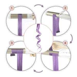 10pcs Multi-Color Highlights 20 Inch Clip In Synthetic Hair Extensions For Party - Negative Apparel