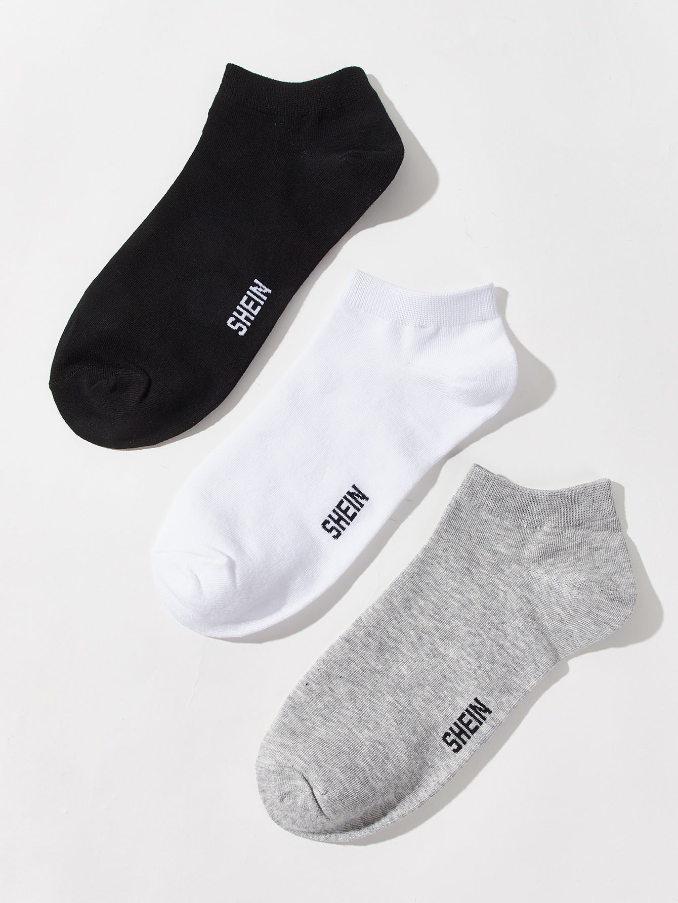 1pair Random Color Ankle Socks - Negative Apparel