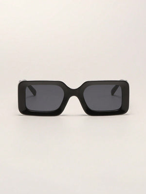1pc Plastic Square Shaped Fashionable Unisex Sunglasses - Negative Apparel
