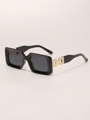 1pc Plastic Square Shaped Fashionable Unisex Sunglasses - Negative Apparel