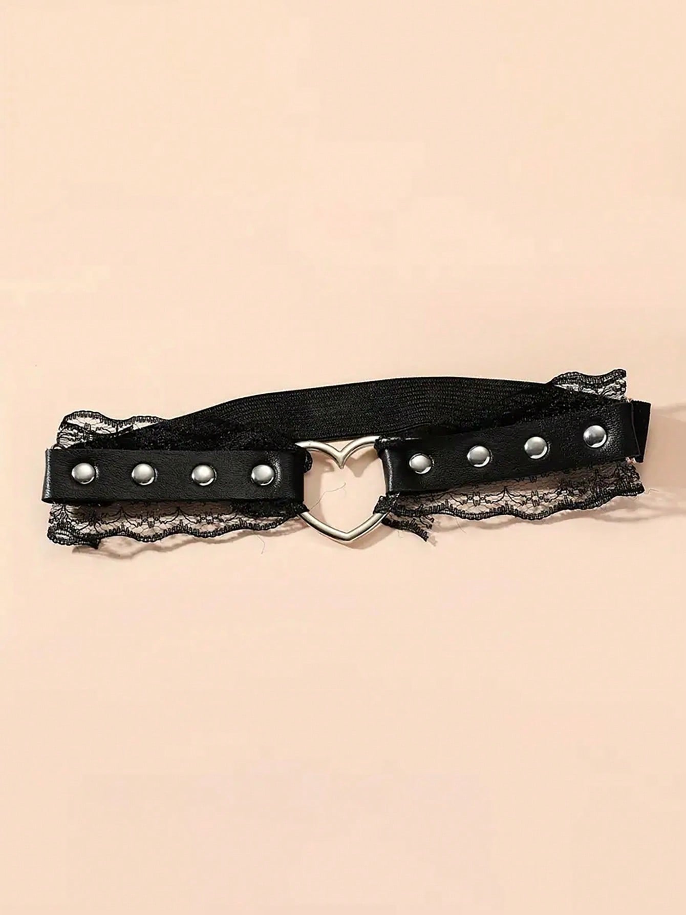 1pc Sexy Lace Heart Shaped Leg Garter - Negative Apparel