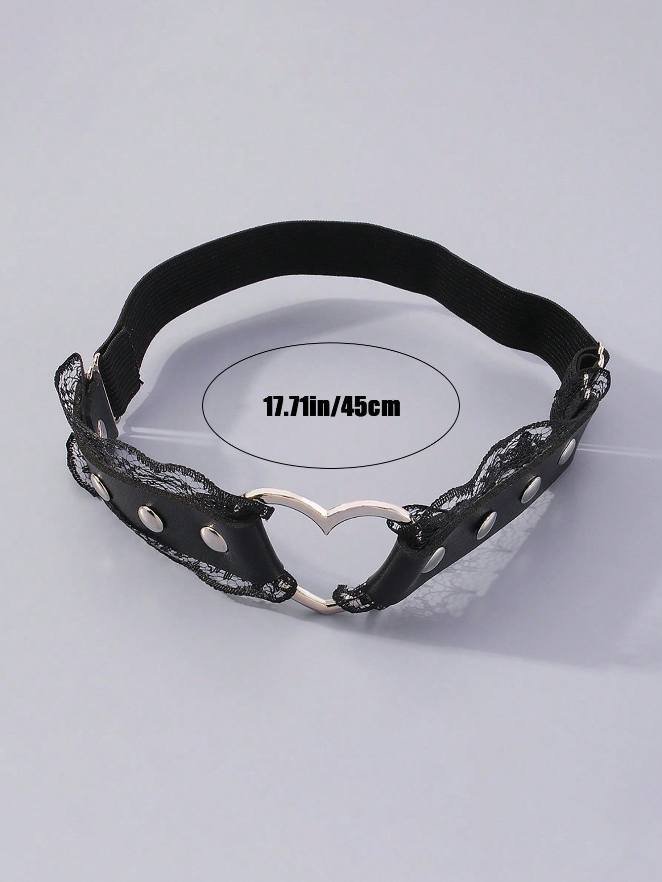 1pc Sexy Lace Heart Shaped Leg Garter - Negative Apparel