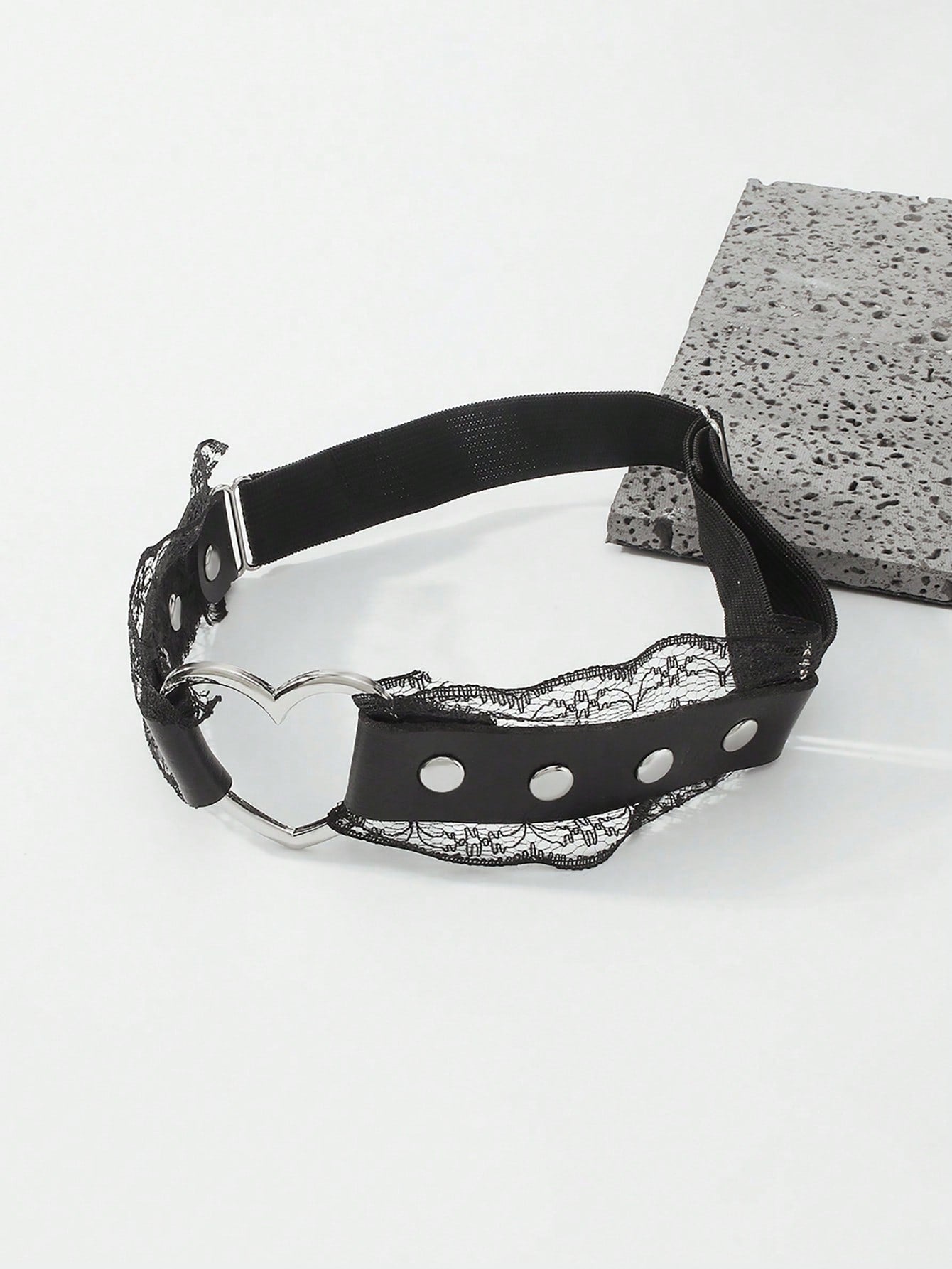 1pc Sexy Lace Heart Shaped Leg Garter - Negative Apparel