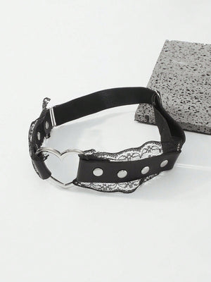 1pc Sexy Lace Heart Shaped Leg Garter - Negative Apparel