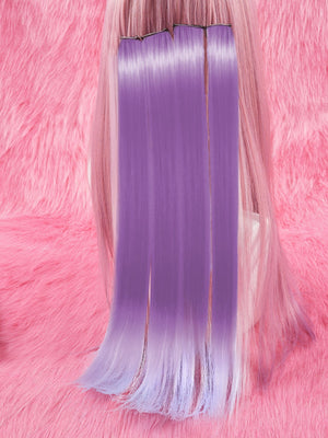 5pcs Long Straight Synthetic Hairpiece - Negative Apparel