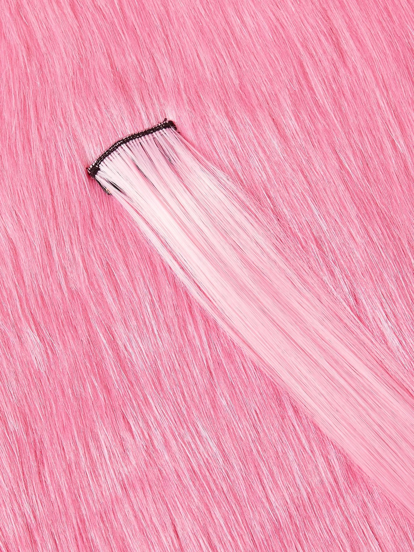 5pcs Long Straight Synthetic Hairpiece - Negative Apparel