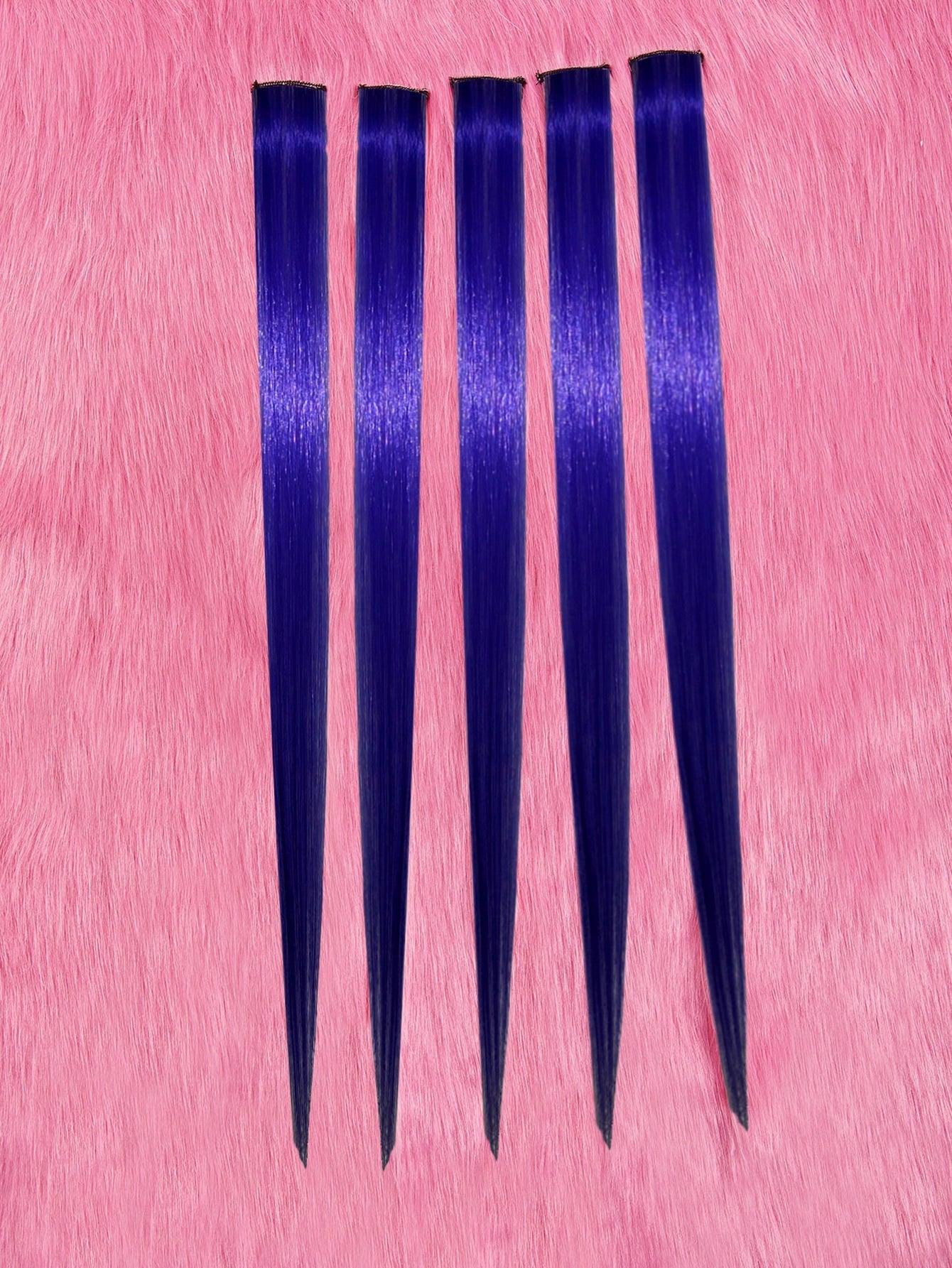 5pcs Long Straight Synthetic Hairpiece - Negative Apparel