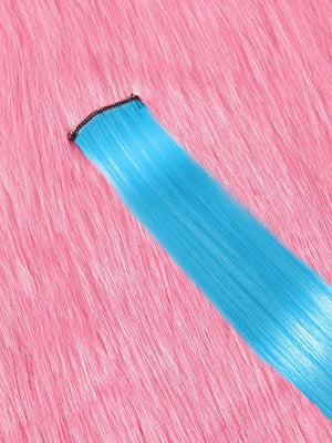 5pcs Long Straight Synthetic Hairpiece - Negative Apparel