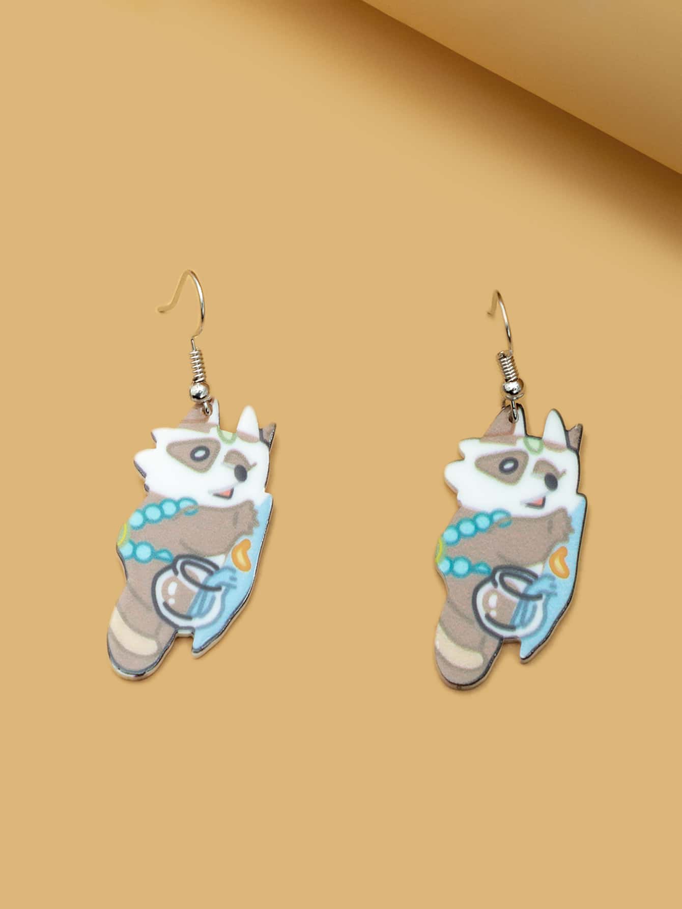 Arena Cartoon Graphic Drop Earrings - Negative Apparel