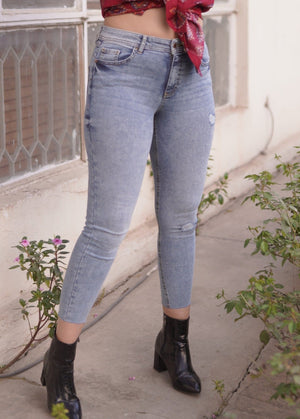 Babes Slim Fit Ankle Ribbed Jeans - Negative Apparel