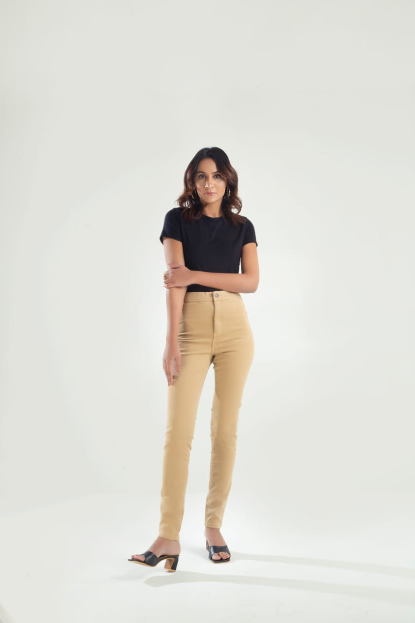 Basic Plain Skinny Jeans - Negative Apparel