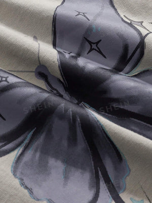 Butterfly Print Raglan Sleeve Crop Tee - Negative Apparel