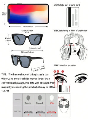 Cat Eye Fashion Glasses - Negative Apparel
