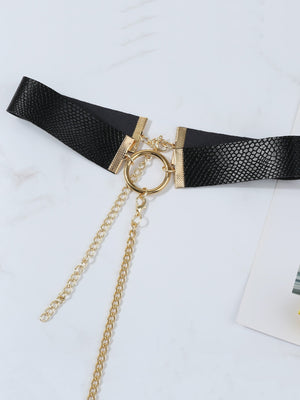 Chain Linked Nipple Cover With Choker - Negative Apparel