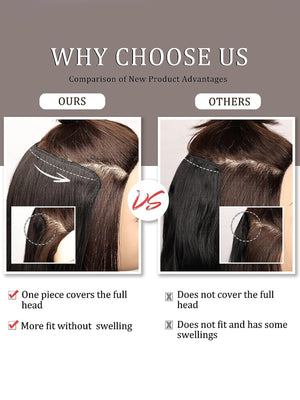 Clip In Hair Extensions 20-40 Inch Extra long Straight Brown Mixed Blonde Fake Hairpiece 5 Clips Synthetic Hair Extensions For Women Daily Use - Negative Apparel