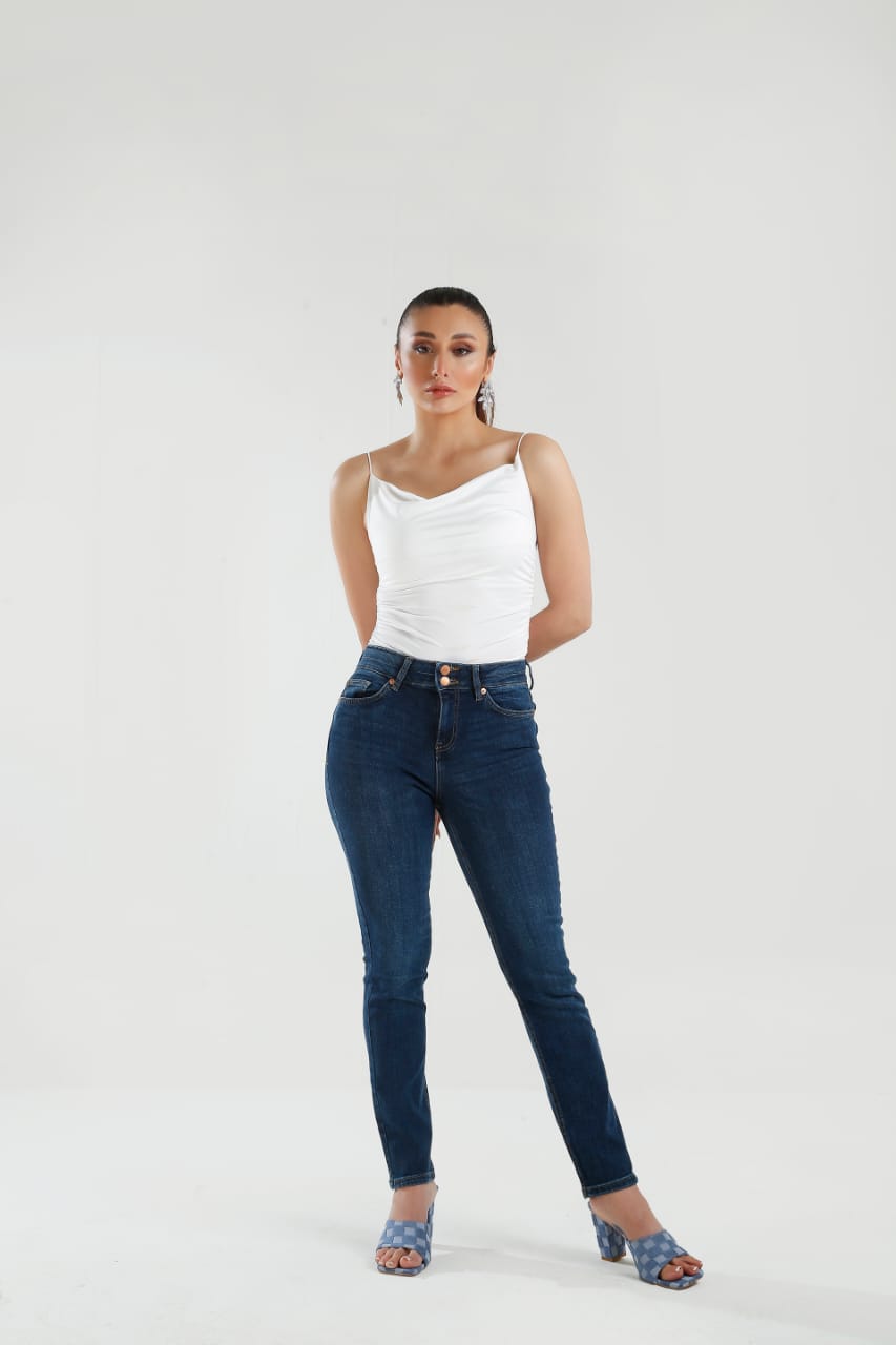 Dark Wash Straight leg Jeans - Negative Apparel