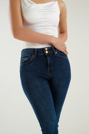 Dark Wash Straight leg Jeans - Negative Apparel