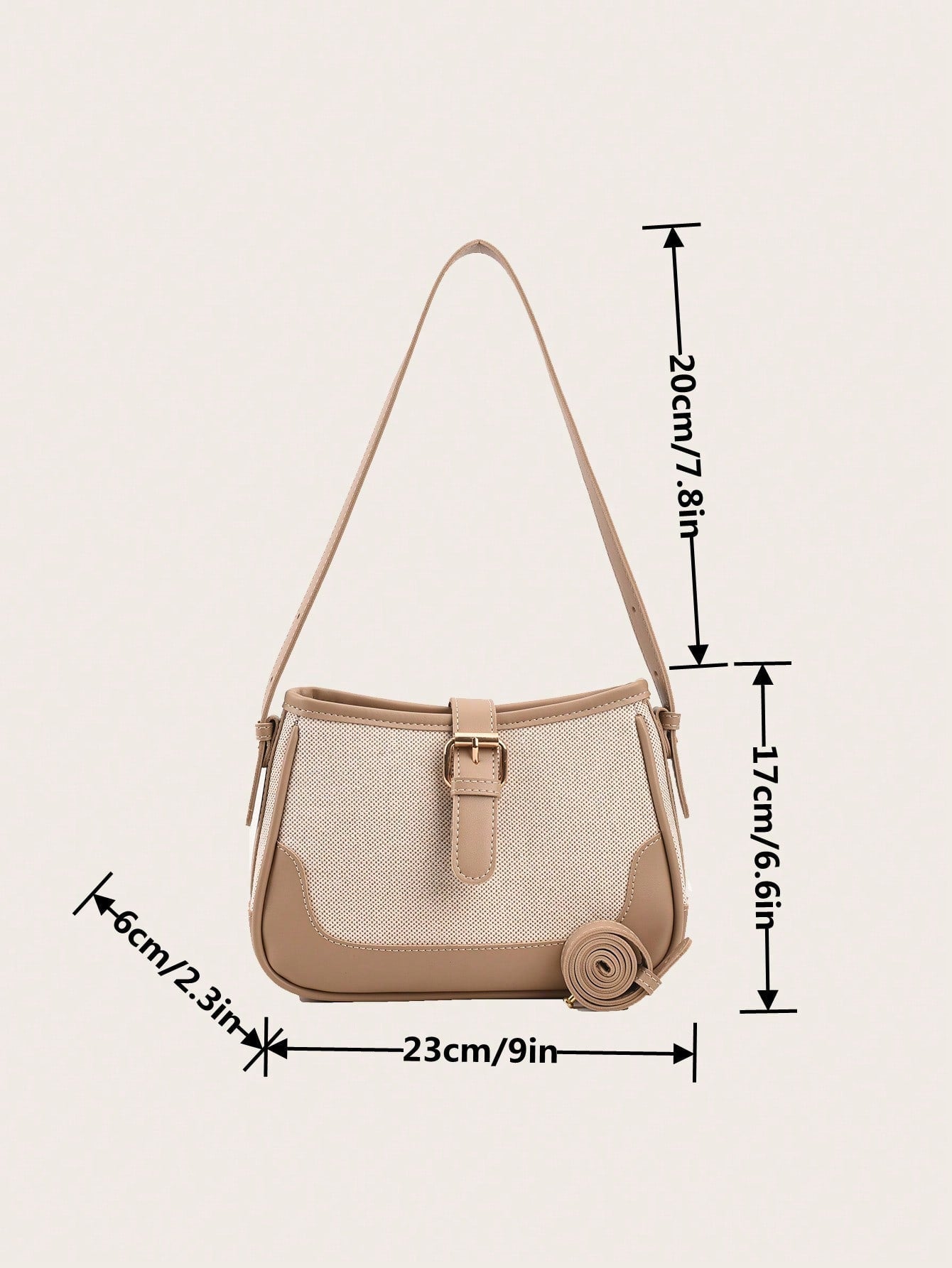 Fashionable Linen Cloth Color Blocking Elegant Shoulder Cross-body Bag - Negative Apparel