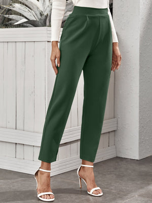 Frenchy High-Rise Slant Pocket Tapered Pants - Negative Apparel