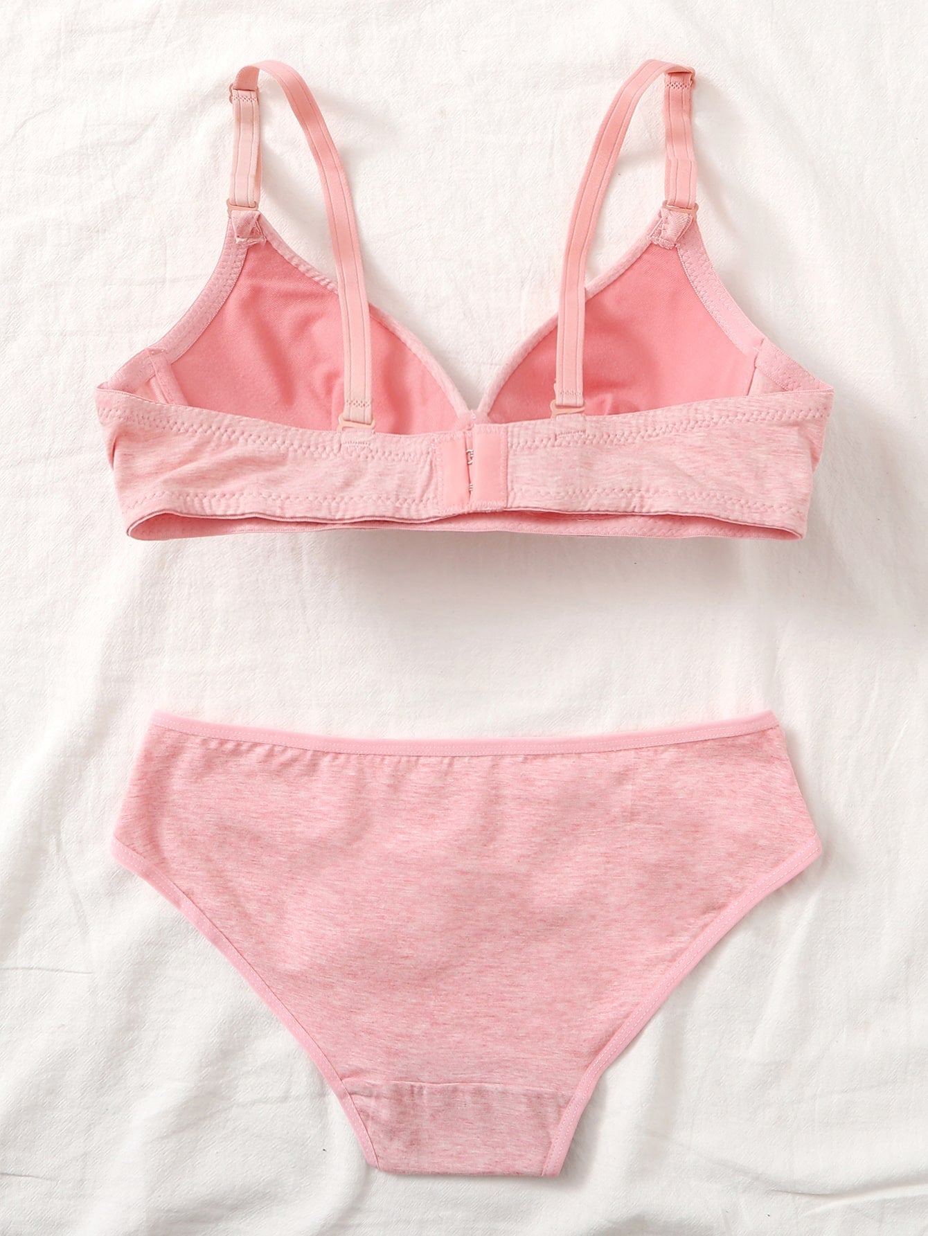 Full Cup Solid Lingerie Set - Negative Apparel