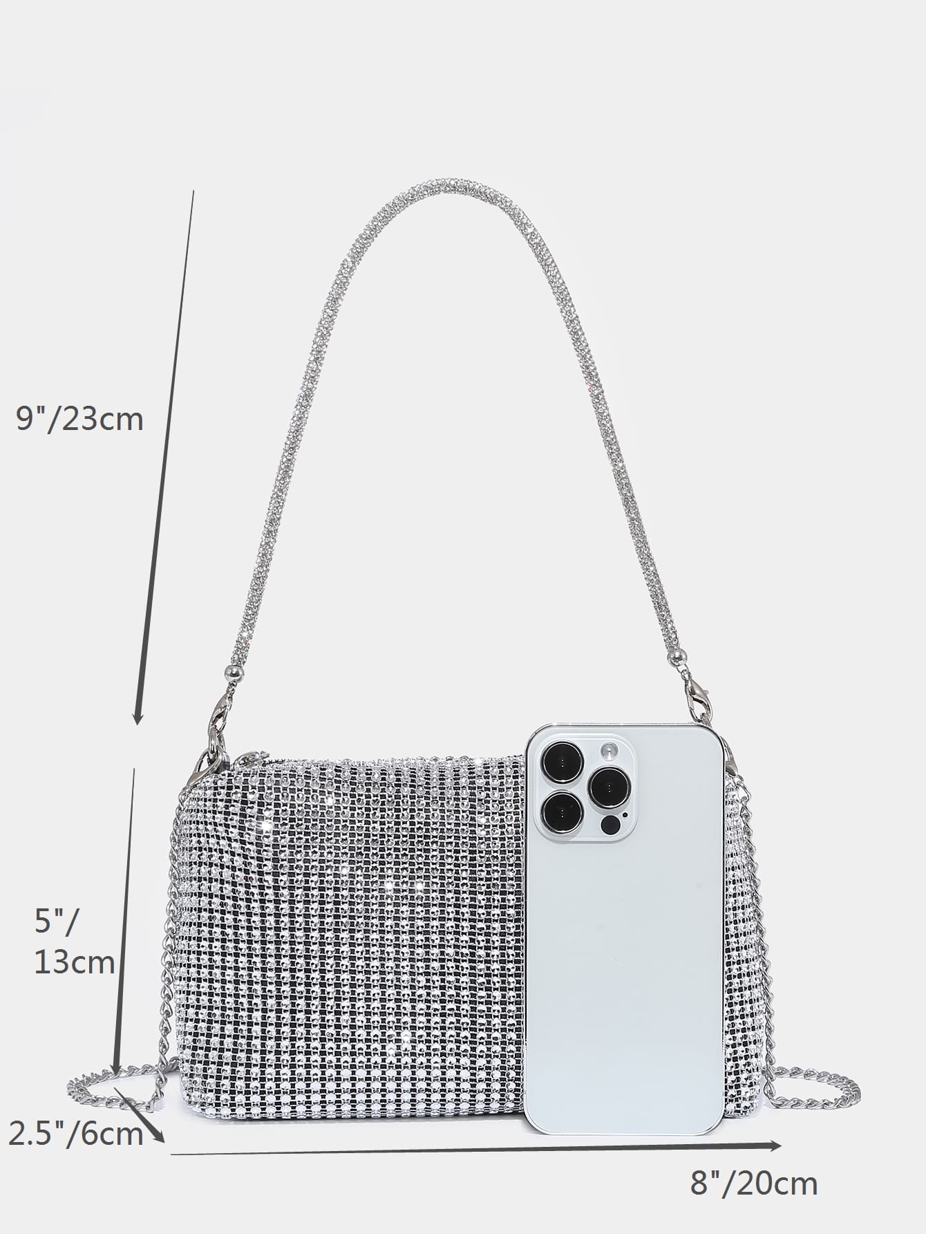 Glamorous, Elegant, Exquisite, Glitter Bling Party Bag - Negative Apparel