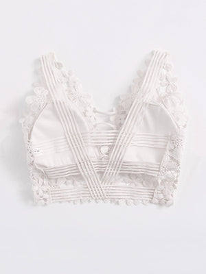 Guipure Lace Longline Bralette - Negative Apparel